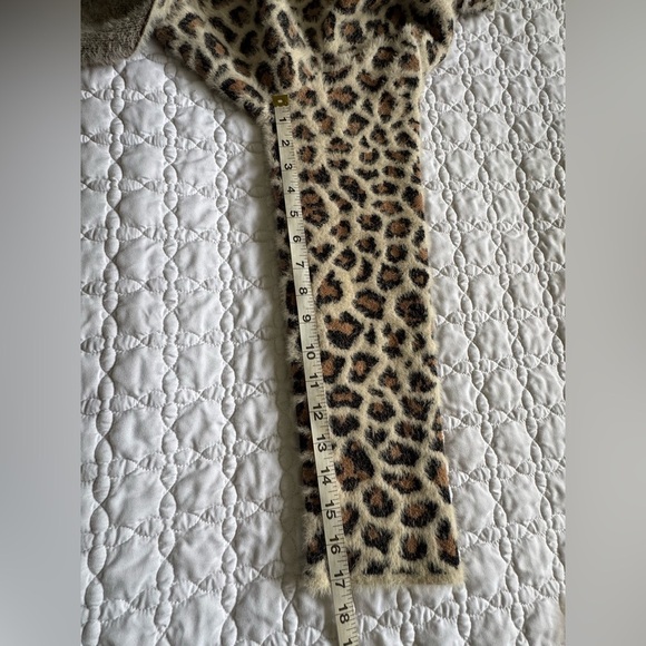 Alya Francesca's Collection Leopard Print Open Long Line Cardigan Size Small - Picture 9 of 10